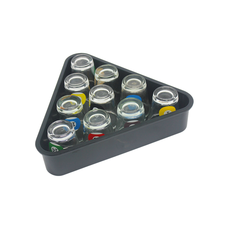 X Vitra Featuring Billiard Ball Numbers Pool-lemma iaculantur Vitri cum triangulo Rack
