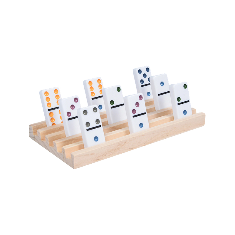 Wooden Domino Rack Set