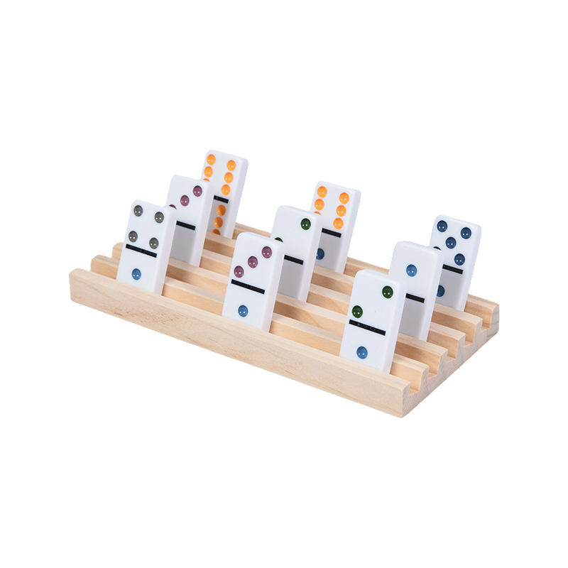 Wooden Domino Rack Set