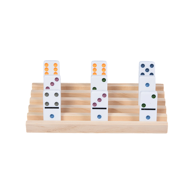 Wooden Domino Rack Set
