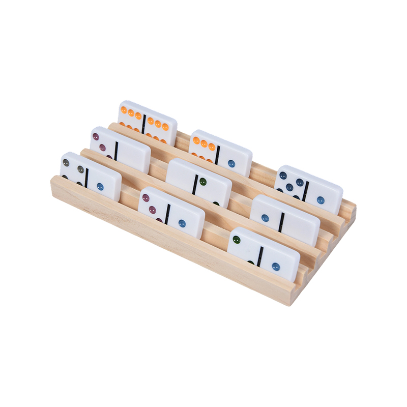 Wooden Domino Rack Set