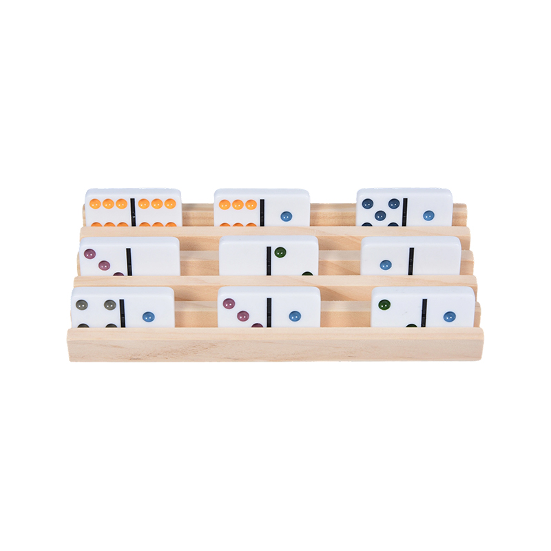 Wooden Domino Rack Set