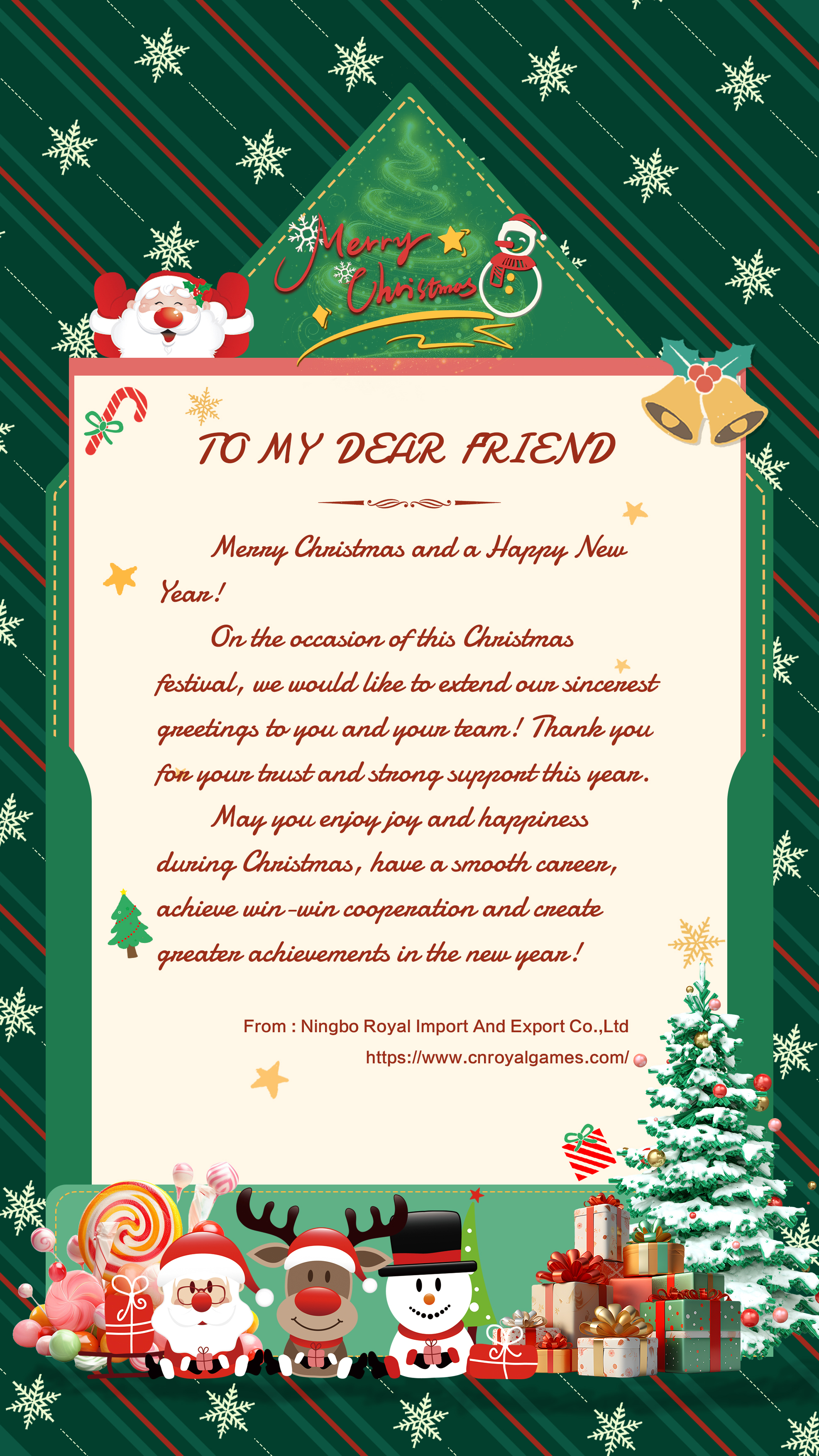 Carissimo amico meo Christmas ac Felix Novus Annus!