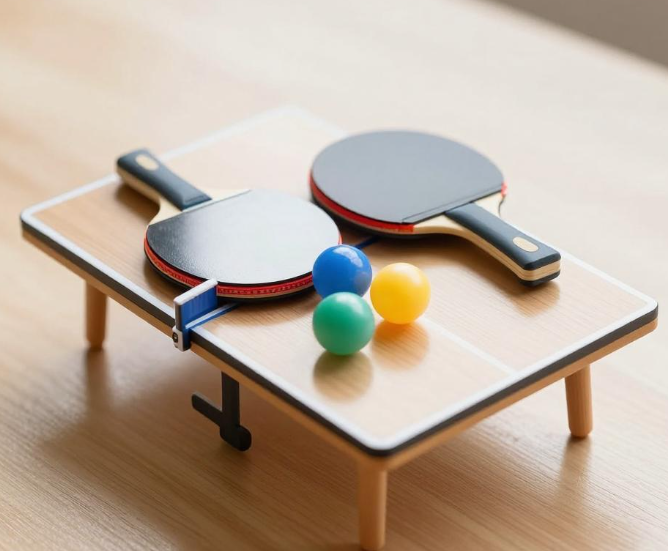 Duc ad Tabletop Ping-Pong Tabula Amplitudines et Materias